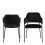 Lima Dining Chair with Armrest in Black 2