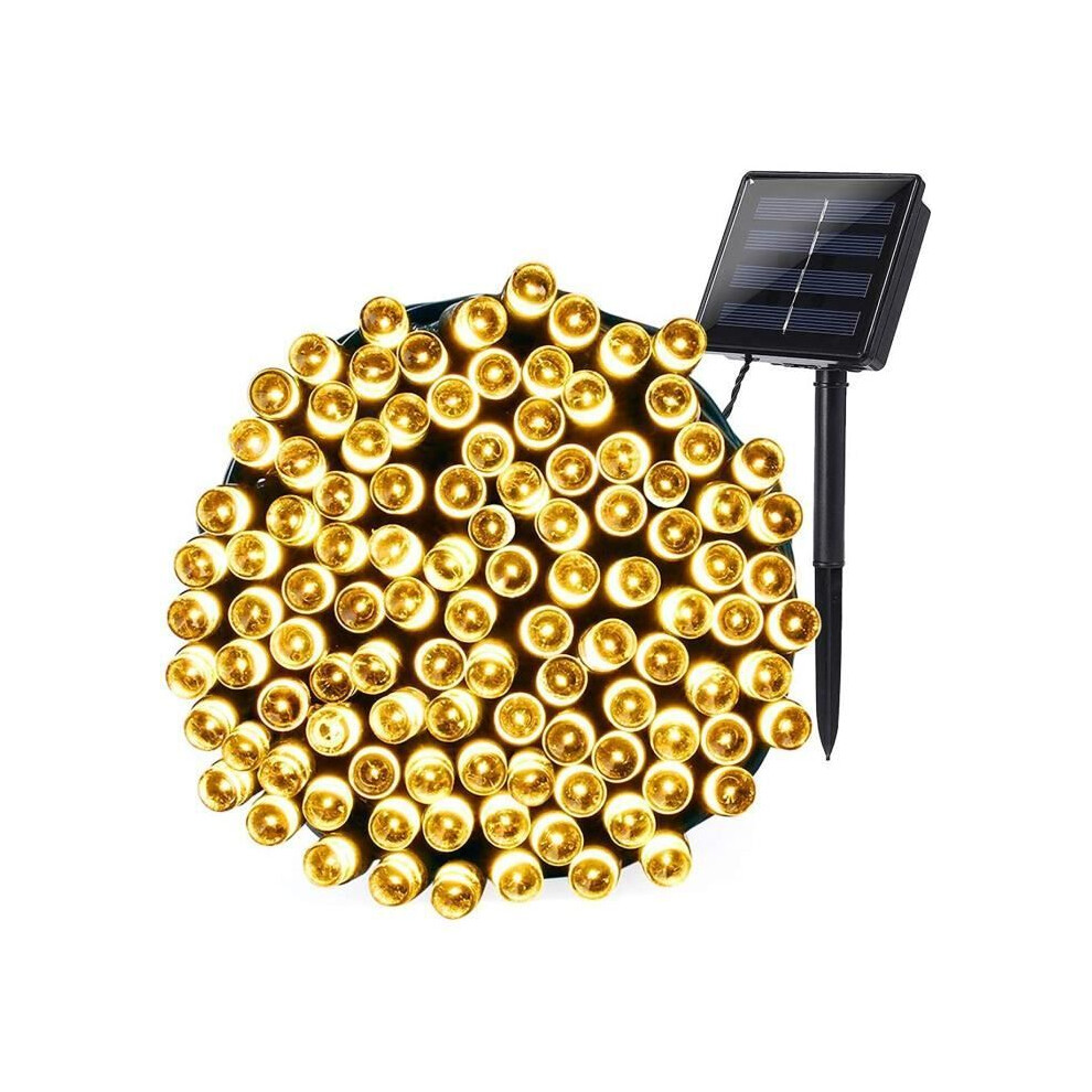 Outdoor Solar Light Garland, 22M 200 LED Outdoor Solar Garland 8 Modes Waterproof Solar LED Garland for J 504