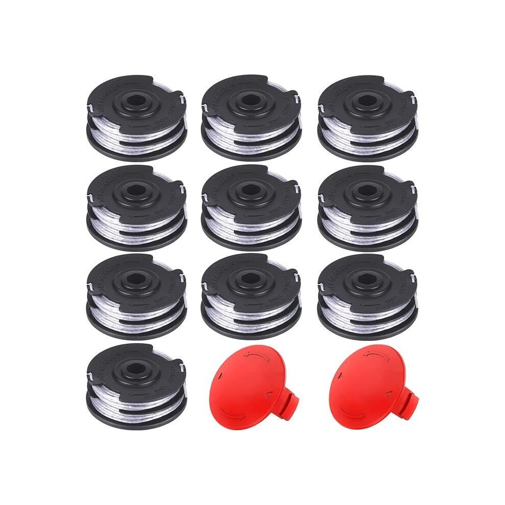 Replacement Spools for Bosch Grass Trimmers - 12 Pieces Compatible with F016800351 - Multicolor