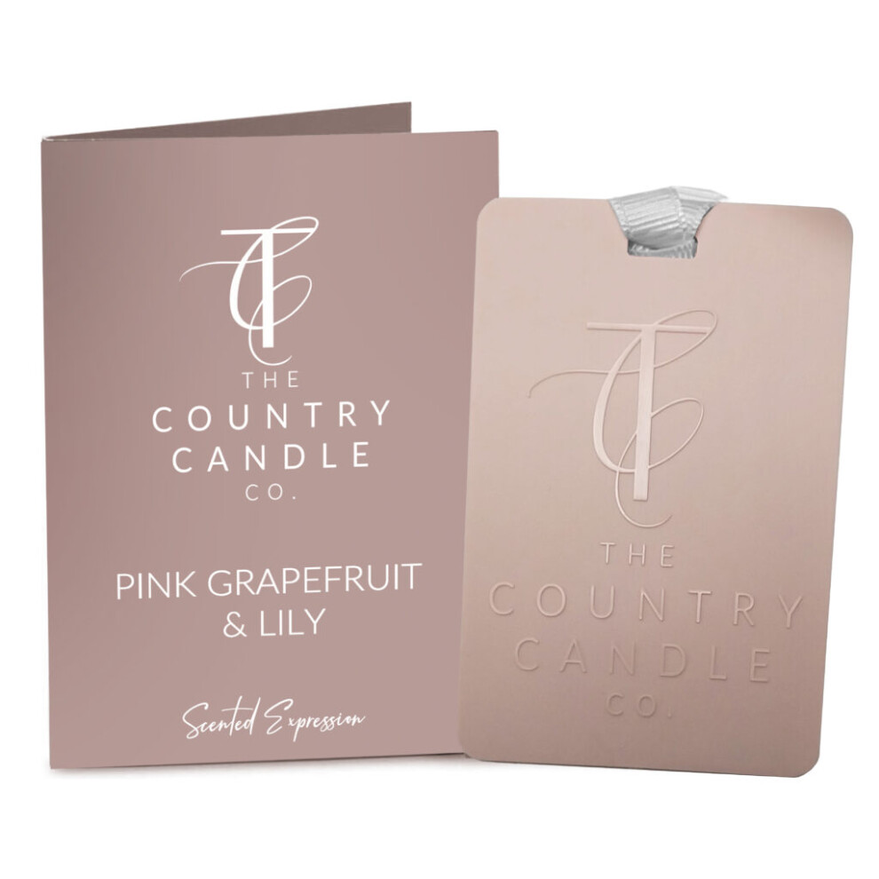 The Country Candle Fragrance Card - Pink Grapefruit & Lily