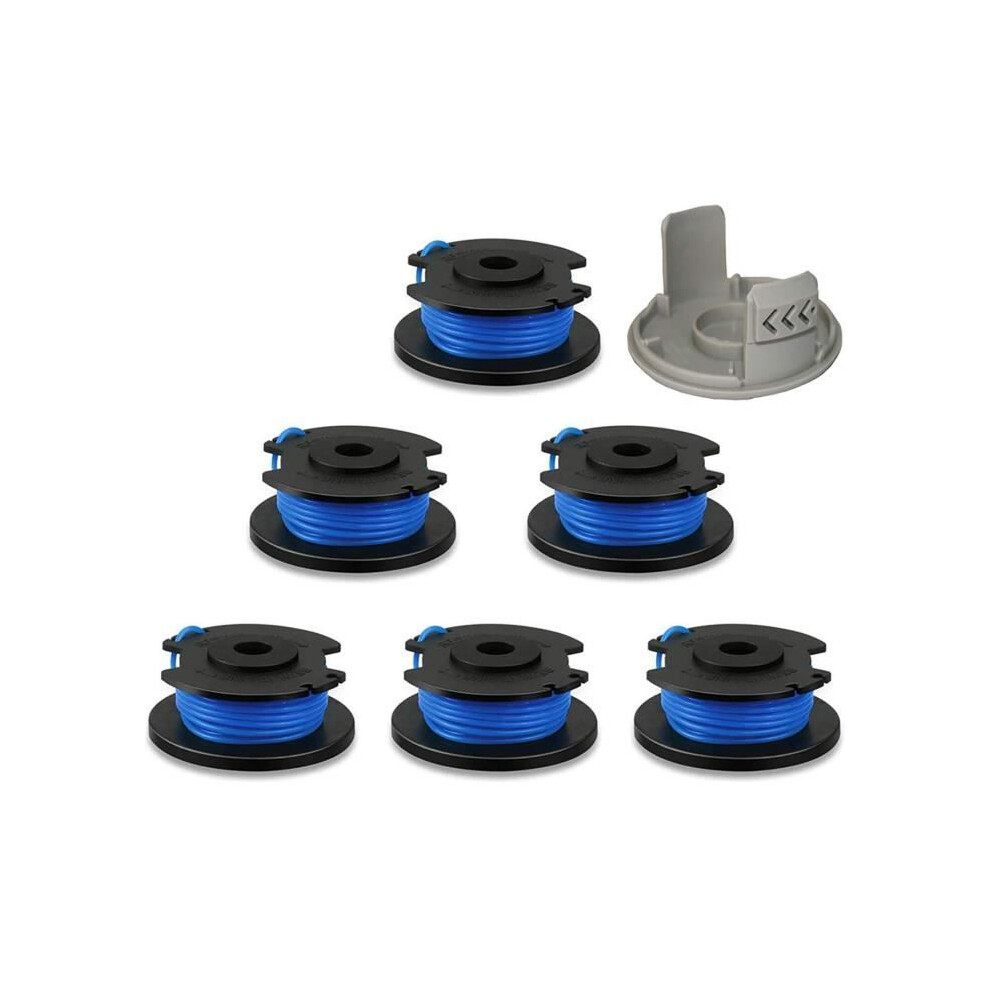 Replacement Spool for Ryobi Trimmer - 7 Pack - 0.065 inch Line - High Quality ABS