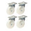 Parnells Rodízios de náilon de 4-125 mm e 5 "polegadas - conjunto de rodízios giratórios para serviços pesados de 170 kg cada 2