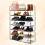 7 Tier Heavy Duty Metal Shoe Rack Quick Assembly No Tools Required Shoe Storage (Grey) 8