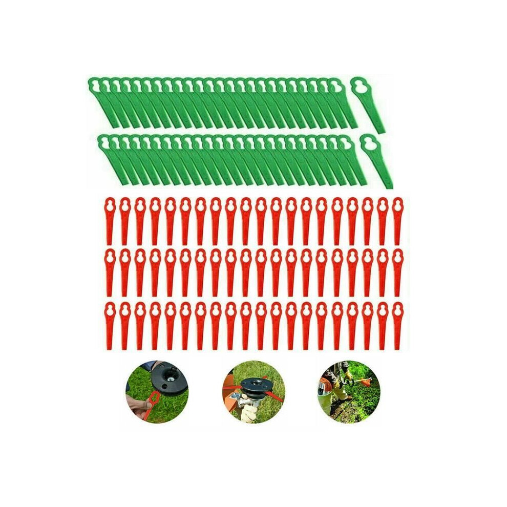 Replacement Blades for Einhell Cordless Lawn Mower - Red - 83mm - 300 Pieces