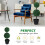 Outsunny Outsunny 2 PCS Artificial Double Ball Tree w/ Pot Home Decoration 15cm 2