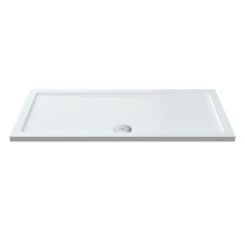 BETR031 1400x700mm Premium Slimline White Gloss Rectangular Shower Tray - Lightweight & Strong UK-Made