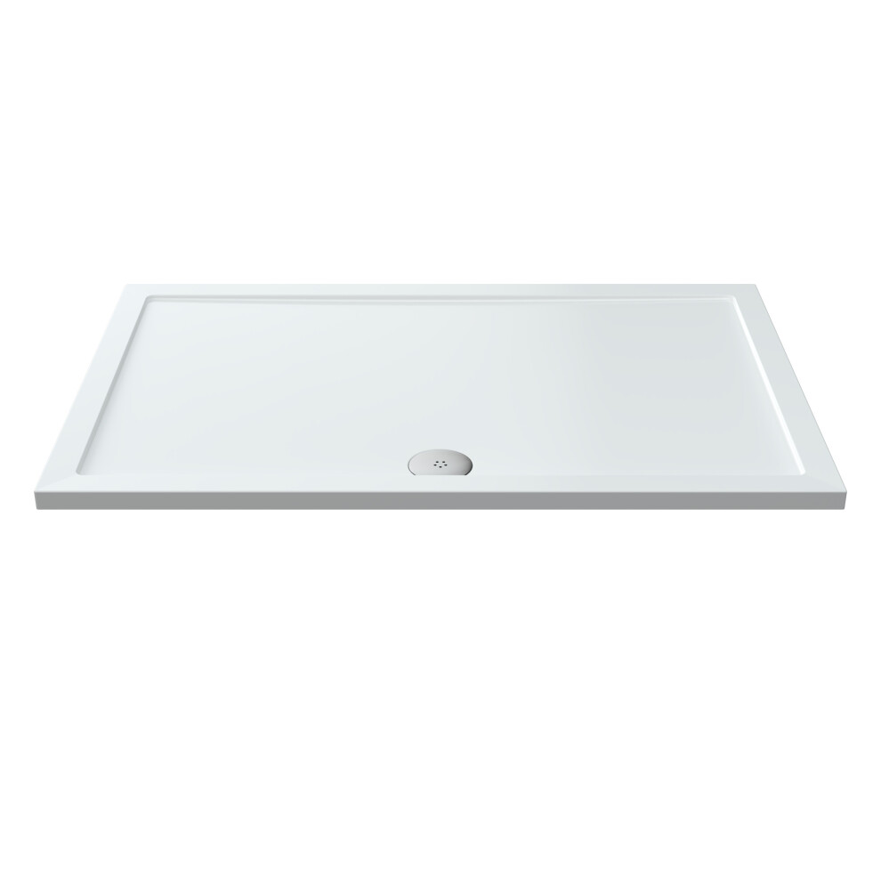 1400Mm X 900Mm Premium Rectangular Shower Tray - White 5056211826958