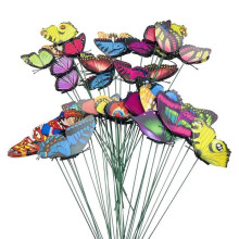 Butterfly Stakes, 50 Pcs Series 7Cm Garden Butterfly Stakes Decor Outdoor Garden Patio Planter Flower Pot Garden