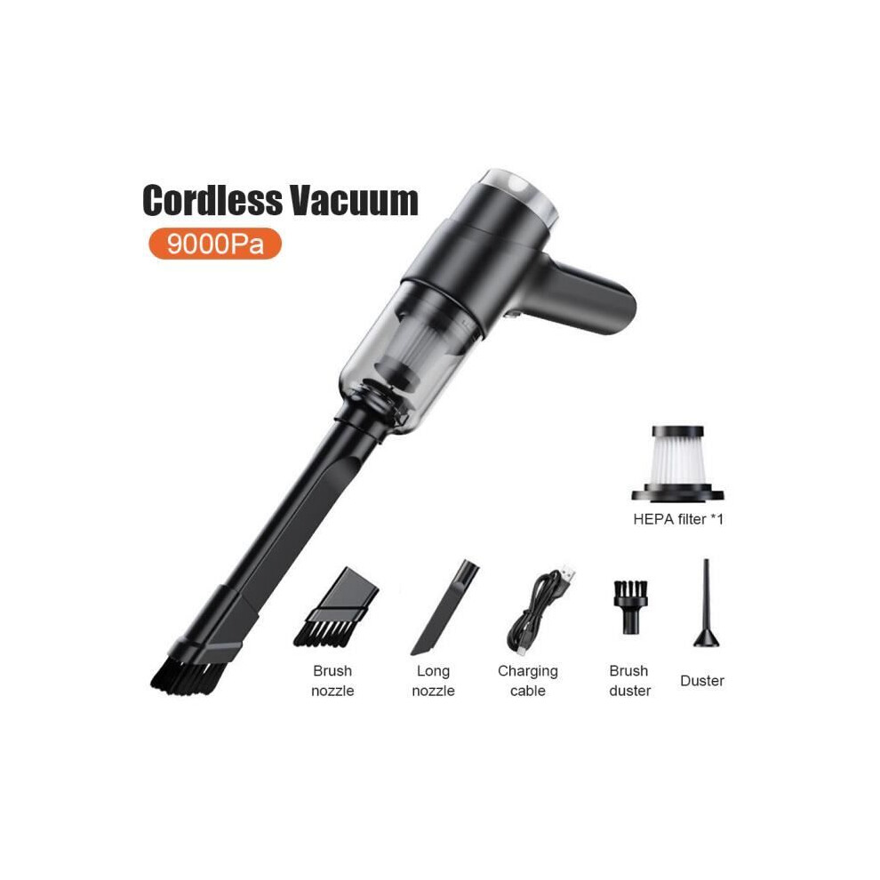 9000pa Portable Cordless Vacuum Cleaner - MIOLOE - Model - Black - Bagless - Dry