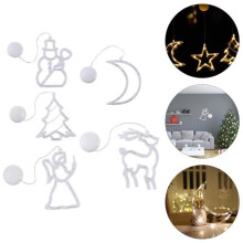 5pcs Christmas Suction Cup Lights LED Decorative Lamps Christmas Village - Christmas Manege - Christmas Decor Christmas Decoration