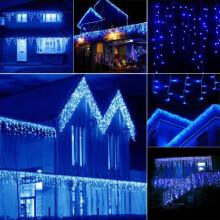 30M 300LED Outdoor and Indoor String Lights Christmas String Fairy Light Party Wedding Decoration Christmas - Blue
