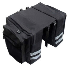 Bicycle Bags Luggage Carrier, 30L Bicycle Luggage Bags, Bike Bag, Saddle Bag, Bike Bag, Black