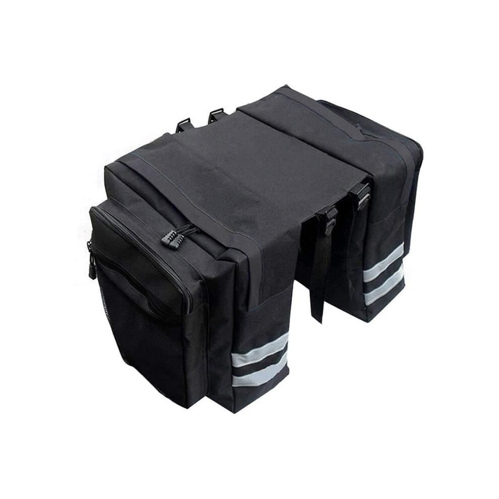 Sodial Bicycle Bags Luggage Carrier, 30L Bicycle Luggage Bags, Bike Bag, Saddle Bag, Bike Bag, Black