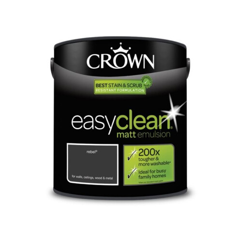 Crown - Easyclean Matt Emulsion - 2.5L Rebel
