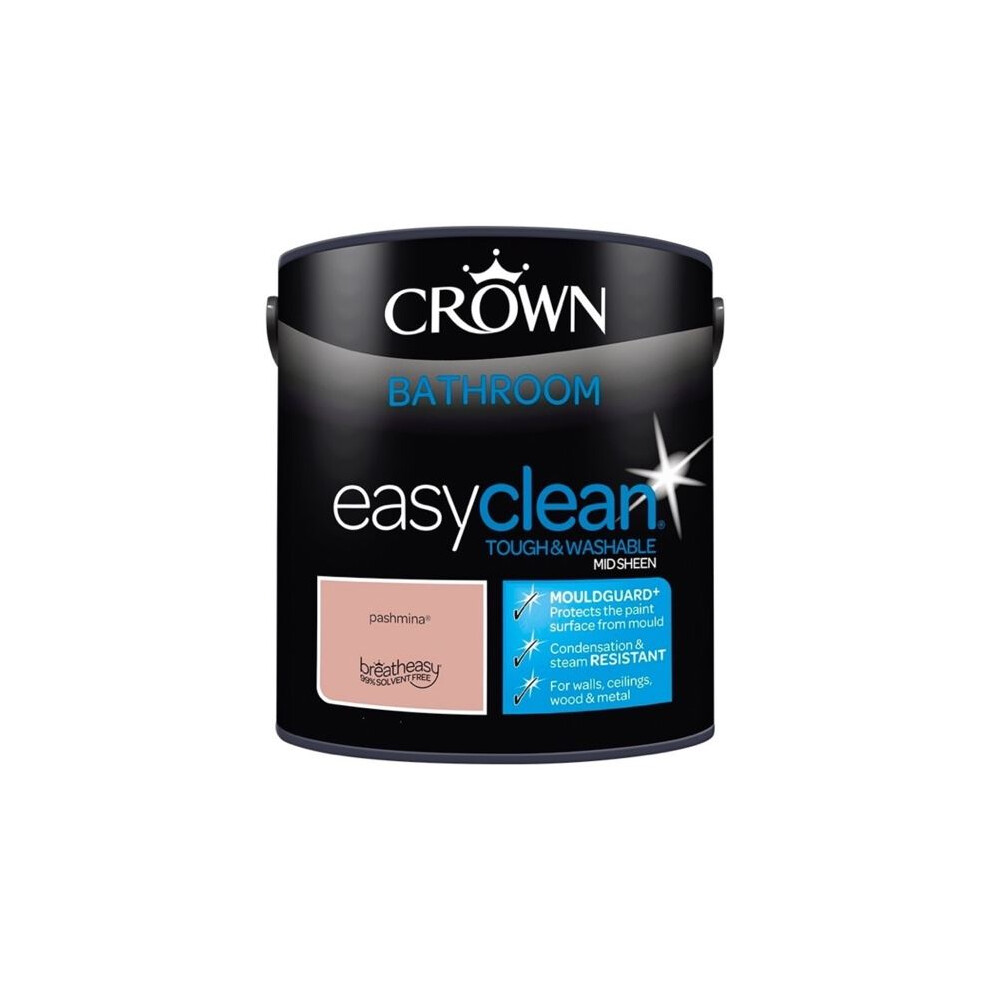 Crown - Easyclean Bathroom Mid Sheen 2.5L - Pashmina 5010131580178