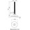 Rostfreier Fu M12x150 80mm mit Gummipuffer + Einsatz 30x30x1,5mm - 4er Set 4