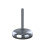 Rostfreier Fu M12x100 100mm Basis mit Gummipuffer + Einsatz 30x30x1.5mm - Set von 4 2