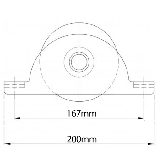 120mm Rundrillenrad in 2-Loch Halterung 2