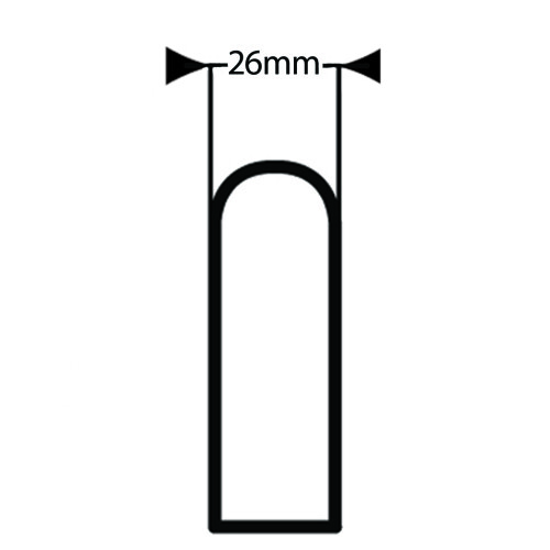 Aluminium Brückengriff - 112mm Lochmitte - M8 Gewinde 2