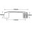 Nylon bridge handle - 132mm hole centre - M8 brass thread 2