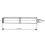 Hinge 120mm Steel drop profile weldable removable pin 2