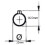 Hinge 140mm Steel drop profile weldable removable pin 3