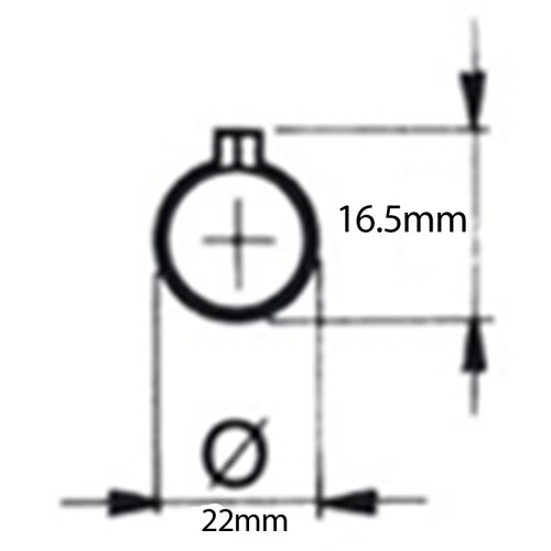 Hinge 140mm Steel drop profile weldable removable pin 2