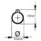 Scharnier 60mm Stahl-Fallprofil schweißbar abnehmbarer Stift 3