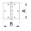 Scharnier 63x63 Verzinkte quadratische Form - 1 Paar - 2 Stk 5
