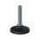 Rostfreier Nivellierfuß M16x70 80mm Kunststoffsockel + Einsatz 40x40x2mm - 4er Set 2