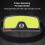 Rechargeable COB Headlamp,5 Lighting Modes,Double Light Source Headlight,IPX4 Waterproof,Lightweight for Running,Fishing,Camping(Black) 2