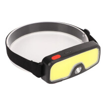 Rechargeable COB Headlamp,5 Lighting Modes,Double Light Source Headlight,IPX4 Waterproof,Lightweight for Running,Fishing,Camping(Black)