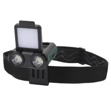 LED Headlamp, Adjustable USB Rechargeable Headlamp Clip Light, Lightweight Outdoor Fishing Hat Light with Motion Sensor for Hiking Camping(Black)