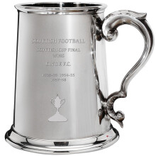 CLYDE Scottish Cup Total Wins History 1 Pint Pewter Tankard Beer Mug Football Fan Trophies Memorabilia Mens Birthday Personalised Gifts