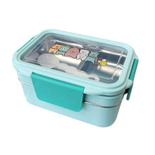 LUNCH BOX - MEAL BOX,A--Double Layer Stainless Steel Lunch Box, Portable Food Container for Kids, Box