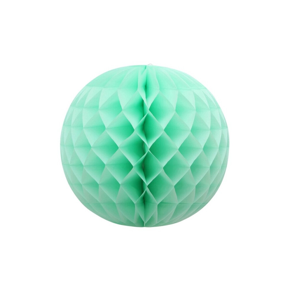 Honeycomb Teal Green Paper Ball