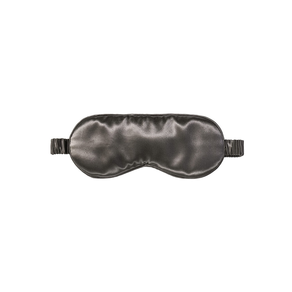 Slip Silk Sleep Mask, Charcoal (One Size) - 100% Pure Mulberry 22 Momme Silk Eye Mask - Comfortable Sleeping Mask With Elastic Band + Pure Silk Filler And