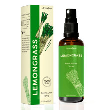 Lemongrass Room Linen & Pillow Spray by Aromafume | 100ml/3.38 fl oz | with Pure Lemongrass Essential Oil | Aromatherapy Spray for Relaxation, Sleep &