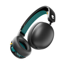 Grom Over-Ear Wireless Headphones for Kids, 45 Hr Battery, Volume-Limiting, Works with iPhone Android and Bluetooth Devices - Black