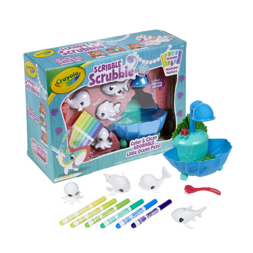 Crayola Crayola Scribble Scrubbie Pets Σετ Παιχνιδιών Blue Lagoon, Δώρα για Παιδιά 3+ 1