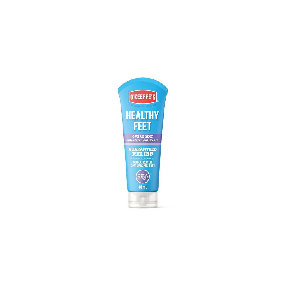 O'keeffe's Healthy Feet Overnight, 80Ml – Intensive Foot Cream For Extremely Dry, Cracked Feet | Visible Results In 1 Night