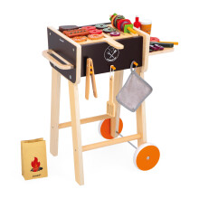 - Wooden Barbecue - Children's Pretend Play Cooking Set - Includes 57 Accessories - 2 Silent Wheels - 3 Years +, J06619 - Plush Soft Toy