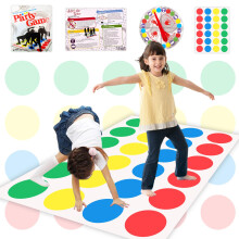 Twisting Game for Kids, Floor Mat Game with Spinner, Balance Floor Game Mat, Funny Family Game, Party Game, Team Games, Puzzle Games as Birthday Gift,