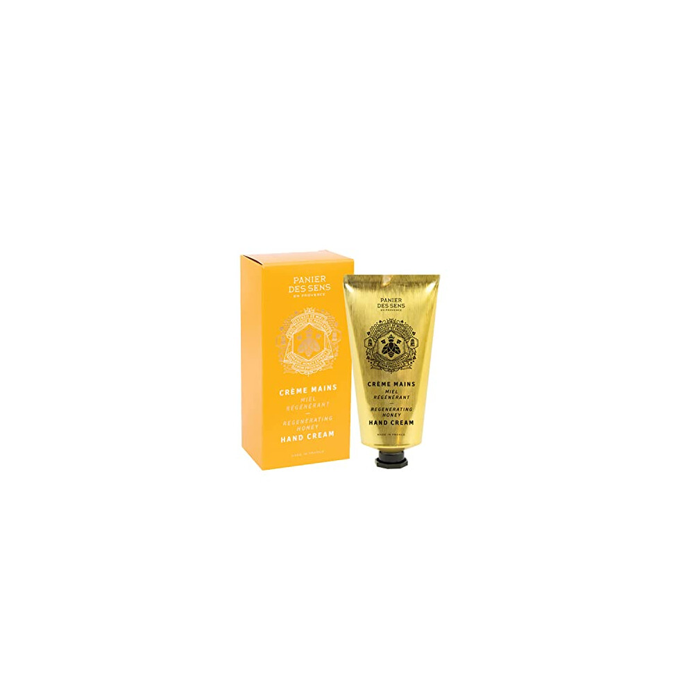 Panier Des Sens Cream - Honey Hand For Very Dry Hands And Skin - Vegan Hand For Women And Men - With Shea Butter And Organic Honey Extract - Made In France 97%