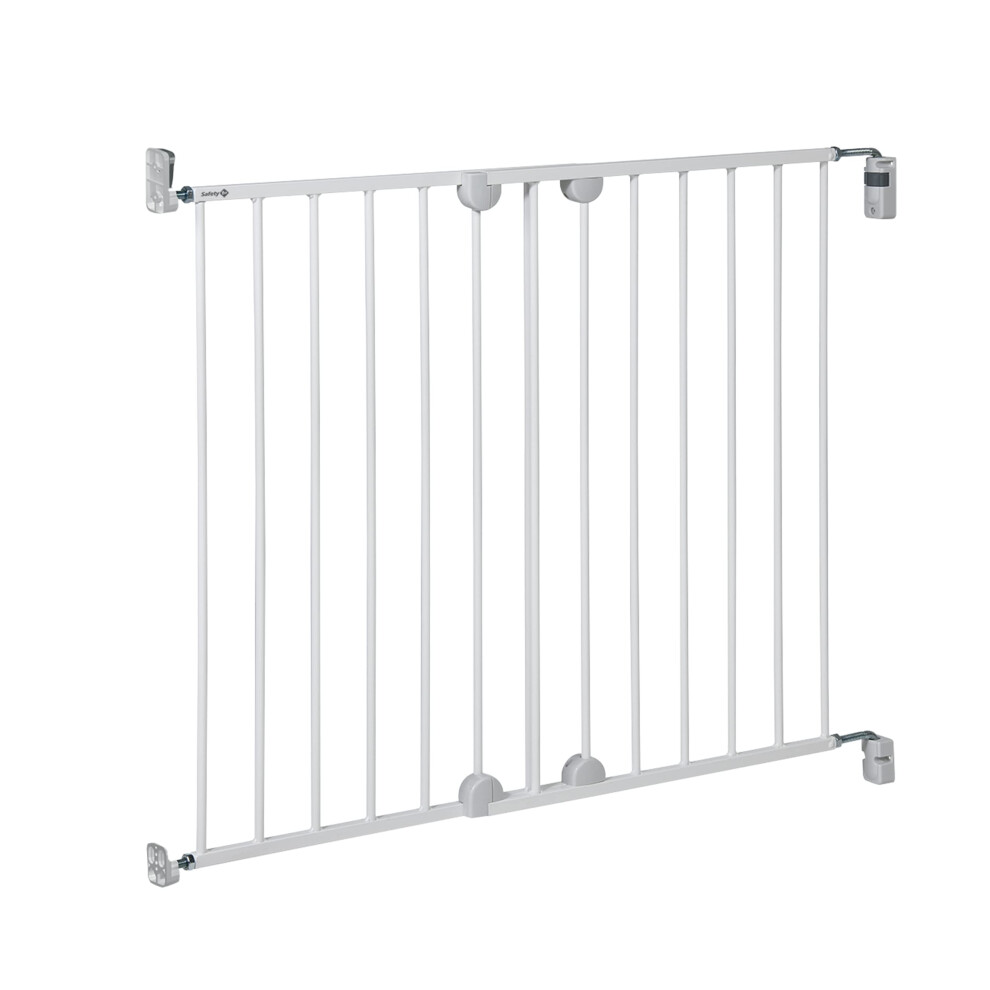 Wall Fix Extending Gate, Extendable Baby Gate for stairs and doors, Easy Close Extending Gate, Screw Fit, for Adjustable Width 62 - 102 cm, in Metal,-image-OPC-PFBB9YS-NEW