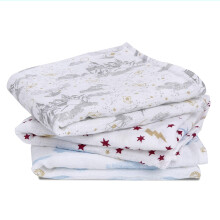 100% Cotton Muslin Musy Squares, Multi-use Baby Cloths for Girls & Boys, 70x70cm, Ideal Newborn & Infant Nursing Set, Perfect Shower Gifts, 3 Pack,