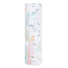 essentials 100% Cotton Muslin Swaddle & Receiving Blanket for Baby Girls & Boys, 112x112cm, Ideal Newborn & Toddler Gift, Unisex Infant Shower Items,