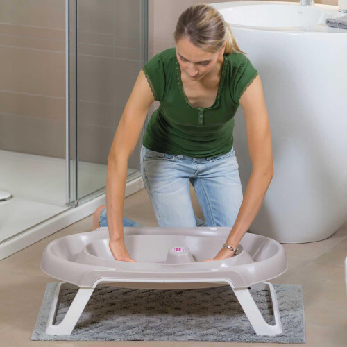 Onda Slim Folding Baby Bath with support post, Aqua 2