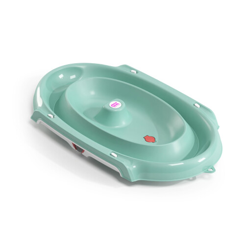 Onda Slim Folding Baby Bath with support post, Aqua 1