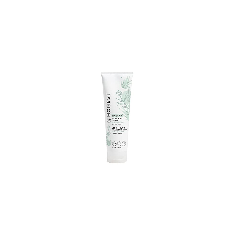 The Honest Company Honest Purely Simple Hypoallergenic Face And Body Lotion With Naturally Derived Botanicals For Sensitive Skin, Fragrance Free, 8.5 Fluid Ounce